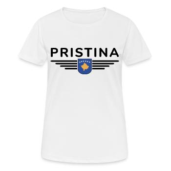 Pristina Kosovo Fan T-Shirt Design - T-shirt respirant Femme - blanc - Devant - AI Model Female 172 dark (172cm)