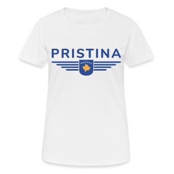 Pristina Kosovo Fan T-Shirt Design - T-shirt respirant Femme - blanc - Devant - AI Model Female 172 dark (172cm)