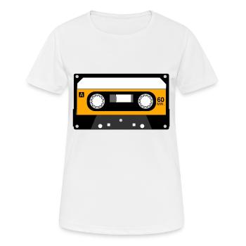 Music cassette design gift - Women's Breathable T-Shirt - white - Front - AI Model Female 172 dark (172cm)