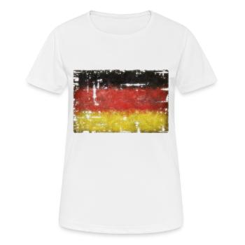 Germany - Germany - Women's Breathable T-Shirt - white - Front - AI Model Female 172 dark (172cm)