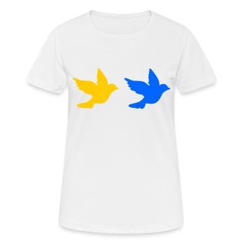 Ukraine - T-shirt respirant Femme - blanc - Devant - AI Model Female 172 dark (172cm)