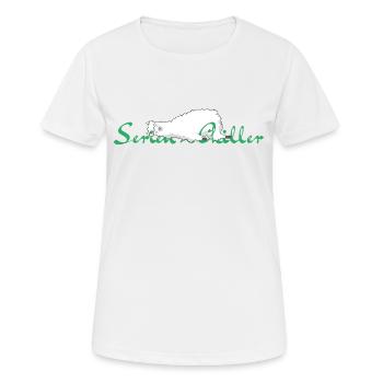 Refroidisseur de la série Chill Alpaga - T-shirt respirant Femme - blanc - Devant - AI Model Female 172 dark (172cm)