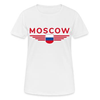 T-Shirt Moscou – Métropole de l’Elégance - T-shirt respirant Femme - blanc - Devant - AI Model Female 172 dark (172cm)