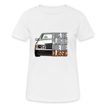 ftp style retro car classic silhoeutte - Frauen T-Shirt atmungsaktiv - Weiß - Vorne - AI Model Female 172 dark (172cm)