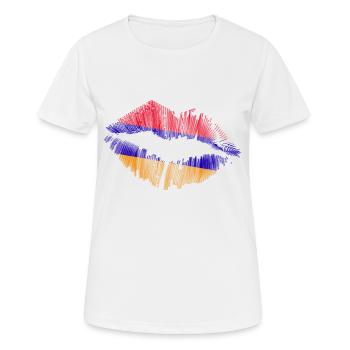 Arménie Arménie Arménie drapeau Arménien Cadeau - T-shirt respirant Femme - blanc - Devant - AI Model Female 172 dark (172cm)