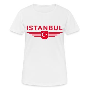 Turquie Ankara Türkiye Istanbul T Shirt Design - T-shirt respirant Femme - blanc - Devant - AI Model Female 172 dark (172cm)