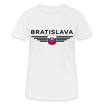 Bratislava, Slovaquie Style Design T-Shirt - T-shirt respirant Femme - blanc - Devant - AI Model Female 172 dark (172cm)