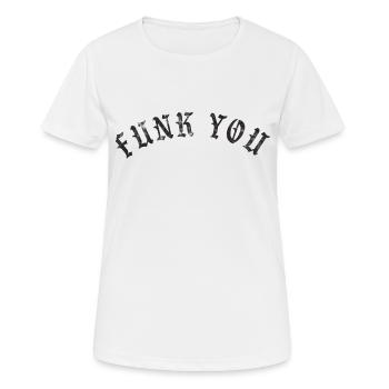 Funk You - T-shirt respirant Femme - blanc - Devant - AI Model Female 172 dark (172cm)