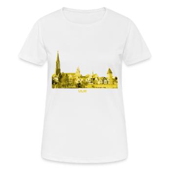 Ulm Minster Bade-Wurtemberg Metzgerturm Danube - T-shirt respirant Femme - blanc - Devant - AI Model Female 172 dark (172cm)