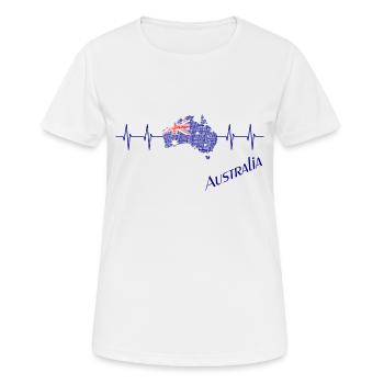 Australien - Australia - Frauen T-Shirt atmungsaktiv - Weiß - Vorne - AI Model Female 172 dark (172cm)