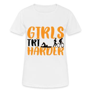 Filles Tri 6 - T-shirt respirant Femme - blanc - Devant - AI Model Female 172 dark (172cm)