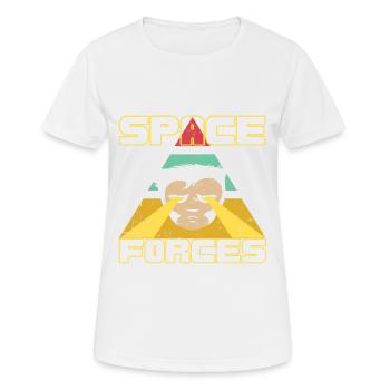 FORCES SPATIALES - T-shirt respirant Femme - blanc - Devant - AI Model Female 172 dark (172cm)
