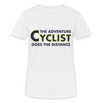 Élégant vélo de route T-Shirt Pull Vélo - T-shirt respirant Femme - blanc - Devant - AI Model Female 172 dark (172cm)