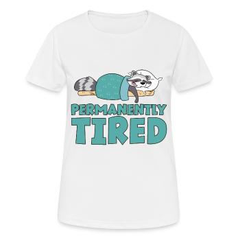 Fatigué en permanence 2 - T-shirt respirant Femme - blanc - Devant - AI Model Female 172 dark (172cm)