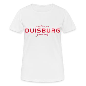 T-shirt Duisbourg – Skyline - T-shirt respirant Femme - blanc - Devant - AI Model Female 172 dark (172cm)