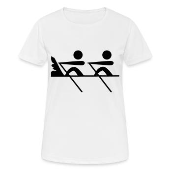 Rowing - rowing - rowboat - sport - Women's Breathable T-Shirt - white - Front - AI Model Female 172 dark (172cm)
