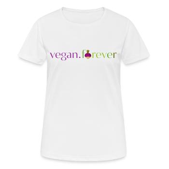 Vegane Rübe für immer - Frauen T-Shirt atmungsaktiv - Weiß - Vorne - AI Model Female 172 dark (172cm)