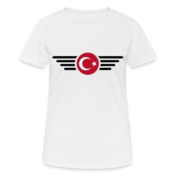 Turkey In-depth Cultural T-Shirt - Women's Breathable T-Shirt - white - Front - AI Model Female 172 dark (172cm)