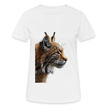 Lynx - T-shirt respirant Femme - blanc - Devant - AI Model Female 172 dark (172cm)
