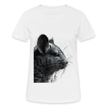 Chinchilla - Frauen T-Shirt atmungsaktiv - Weiß - Vorne - AI Model Female 172 dark (172cm)