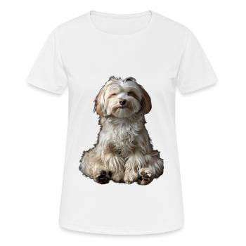 Havanese - Women's Breathable T-Shirt - white - Front - AI Model Female 172 dark (172cm)