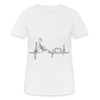 Scorpion - T-shirt respirant Femme - blanc - Devant - AI Model Female 172 dark (172cm)