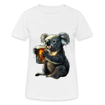 Koala - Women's Breathable T-Shirt - white - Front - AI Model Female 172 dark (172cm)