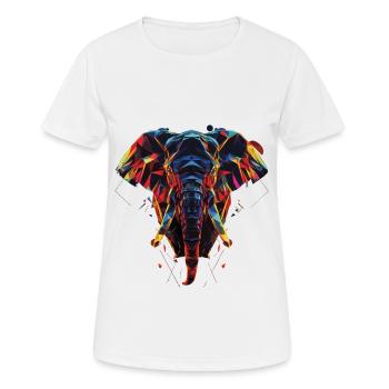 Elephant - Women's Breathable T-Shirt - white - Front - AI Model Female 172 dark (172cm)