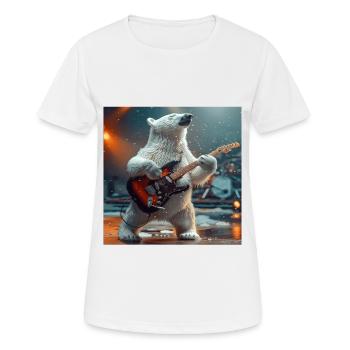 polar bear - Women's Breathable T-Shirt - white - Front - AI Model Female 172 dark (172cm)