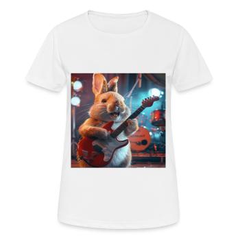 Kaninchen - Frauen T-Shirt atmungsaktiv - Weiß - Vorne - AI Model Female 172 dark (172cm)