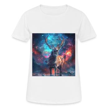 Roe deer - Women's Breathable T-Shirt - white - Front - AI Model Female 172 dark (172cm)