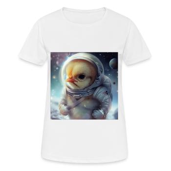 Huhn - Frauen T-Shirt atmungsaktiv - Weiß - Vorne - AI Model Female 172 dark (172cm)