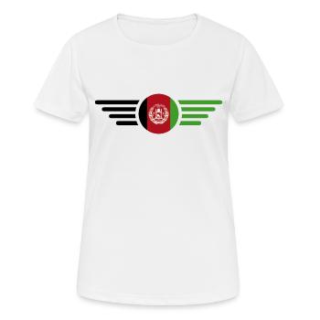 J’aime l’Afghanistan, T-shirt design de style élégance - T-shirt respirant Femme - blanc - Devant - AI Model Female 172 dark (172cm)