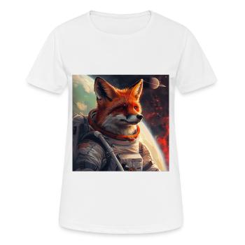 Fuchs - Frauen T-Shirt atmungsaktiv - Weiß - Vorne - AI Model Female 172 dark (172cm)
