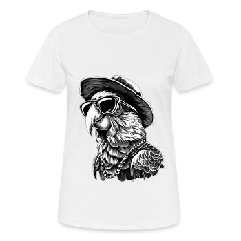 Papagei - Frauen T-Shirt atmungsaktiv - Weiß - Vorne - AI Model Female 172 dark (172cm)