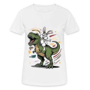 Kaninchen - Frauen T-Shirt atmungsaktiv - Weiß - Vorne - AI Model Female 172 dark (172cm)