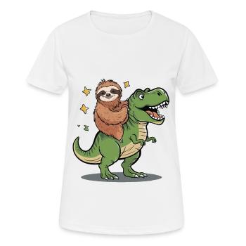 Sloth - Women's Breathable T-Shirt - white - Front - AI Model Female 172 dark (172cm)