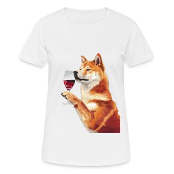 Akita - T-shirt respirant Femme - blanc - Devant - AI Model Female 172 dark (172cm)