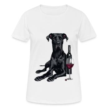 Great Dane - Women's Breathable T-Shirt - white - Front - AI Model Female 172 dark (172cm)