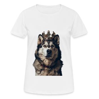 Alaskan Malamute - Frauen T-Shirt atmungsaktiv - Weiß - Vorne - AI Model Female 172 dark (172cm)