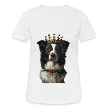 Border Collie - Frauen T-Shirt atmungsaktiv - Weiß - Vorne - AI Model Female 172 dark (172cm)