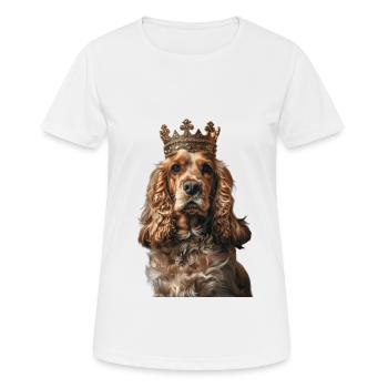Cocker Spaniel - T-shirt respirant Femme - blanc - Devant - AI Model Female 172 dark (172cm)