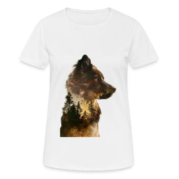 Australischer Schäferhund - Frauen T-Shirt atmungsaktiv - Weiß - Vorne - AI Model Female 172 dark (172cm)