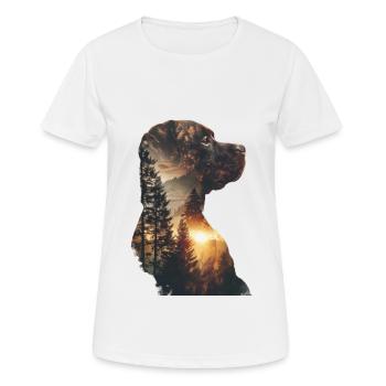 Bouledogue - T-shirt respirant Femme - blanc - Devant - AI Model Female 172 dark (172cm)