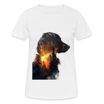 Bouvier bernois - T-shirt respirant Femme - blanc - Devant - AI Model Female 172 dark (172cm)