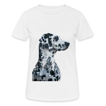 Dalmate - T-shirt respirant Femme - blanc - Devant - AI Model Female 172 dark (172cm)