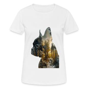 Französische Bulldogge - Frauen T-Shirt atmungsaktiv - Weiß - Vorne - AI Model Female 172 dark (172cm)