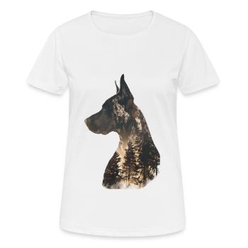 Great Dane - Women's Breathable T-Shirt - white - Front - AI Model Female 172 dark (172cm)