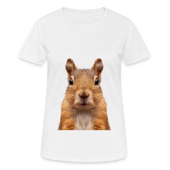 Aguti - Frauen T-Shirt atmungsaktiv - Weiß - Vorne - AI Model Female 172 dark (172cm)