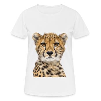 Cheetah - Women's Breathable T-Shirt - white - Front - AI Model Female 172 dark (172cm)